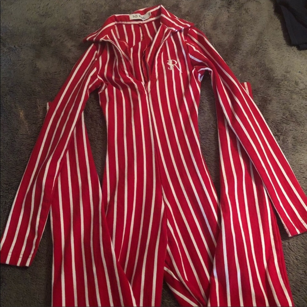 Red pussycat suit